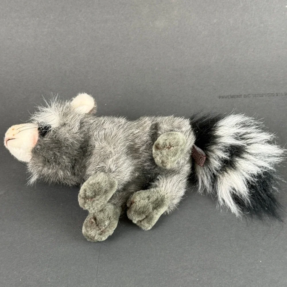 Ganz Forest Friends Ramona Raccoon Toy Plush Grey Black 12 Inch Animal
